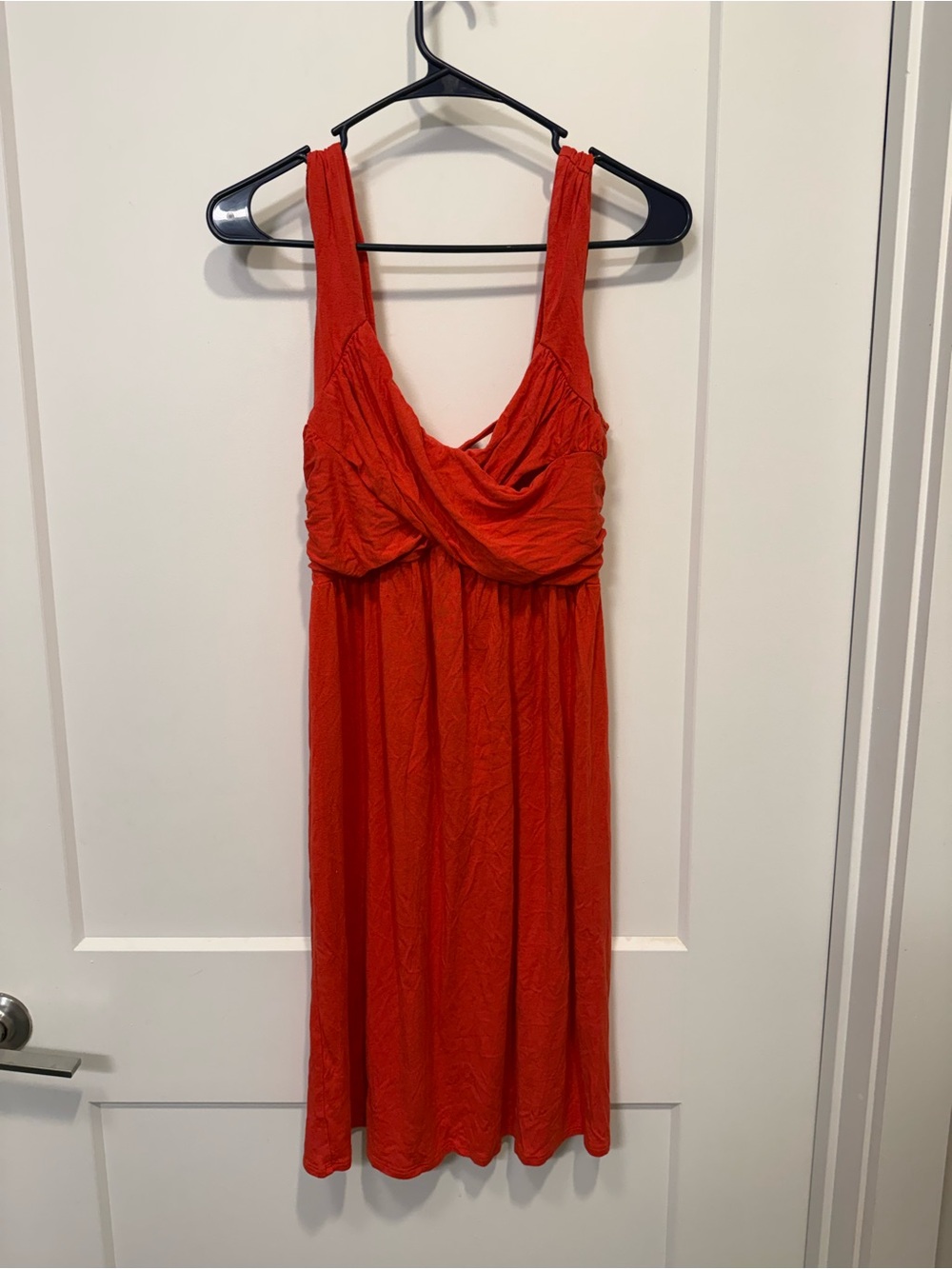 Max Studio Red Sleeveless Empire-Waist Dress